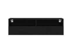 vidaXL Wand-TV-Schrank Schwarz Eichen-Optik 100x30x30cm Holzwerkstoff 862192