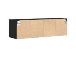 vidaXL Wand-TV-Schrank Schwarz Eichen-Optik 100x30x30cm Holzwerkstoff 862192