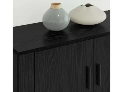 Sale vidaXL Wand-TV-Schrank Set Wandmontiert 2-Tlg Schwarz Eichen-Optik 3415603 Eiche Schwarz