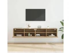 New vidaXL Wand-TV-Schränke 2 Stk Artisan-Eiche 80 x 30 x 30 cm Holzwerkstoff 882931 Artisan Eiche