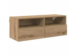 New vidaXL Wand-TV-Schränke 2 Stk Artisan-Eiche 80 x 30 x 30 cm Holzwerkstoff 882931 Artisan Eiche