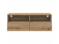 New vidaXL Wand-TV-Schränke 2 Stk Artisan-Eiche 80 x 30 x 30 cm Holzwerkstoff 882931 Artisan Eiche