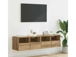 vidaXL Wand-TV-Schränke 2 Stk Artisan-Eiche 60 x 30 x 30 cm Holzwerkstoff 882925