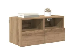 vidaXL Wand-TV-Schränke 2 Stk Artisan-Eiche 60 x 30 x 30 cm Holzwerkstoff 882925