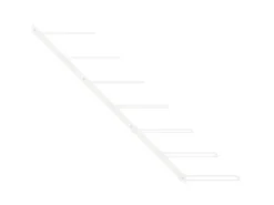 vidaXL Wand-Weinregal für 7 Flaschen Weiß Metall