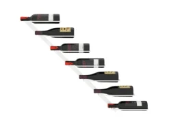 vidaXL Wand-Weinregal für 7 Flaschen Weiß Metall