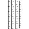 vidaXL Wand-Weinregale für 12 Flaschen 2 Stk. Schwarz Eisen