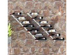 Sale vidaXL Wand-Weinregale für 7 Flaschen 2 Stk. Weiß Metall
