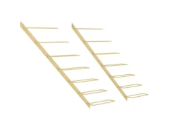 Outlet vidaXL Wand-Weinregale für 7 Flaschen 2 Stk. Golden Metall