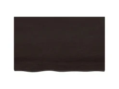 vidaXL Waschtischplatte Dunkelgrau 80x50x6 cm Massivholz Behandelt