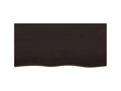 vidaXL Waschtischplatte Dunkelgrau 100x50x4 cm Massivholz Behandelt