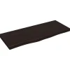 vidaXL Waschtischplatte Dunkelgrau 100x40x4 cm Massivholz Behandelt