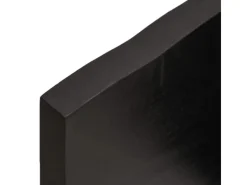 vidaXL Waschtischplatte Dunkelgrau 100x40x4 cm Massivholz Behandelt