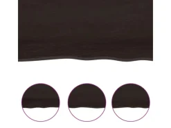 Hot vidaXL Waschtischplatte Dunkelgrau 60x50x4 cm Massivholz Behandelt