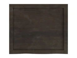 Hot vidaXL Waschtischplatte Dunkelgrau 60x50x4 cm Massivholz Behandelt