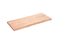 vidaXL Waschtischplatte Hellbraun 120x50x4 cm Massivholz Behandelt