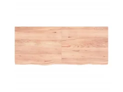 vidaXL Waschtischplatte Hellbraun 120x50x4 cm Massivholz Behandelt