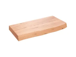 vidaXL Waschtischplatte Hellbraun 60x30x6 cm Massivholz Behandelt