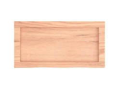 vidaXL Waschtischplatte Hellbraun 60x30x6 cm Massivholz Behandelt