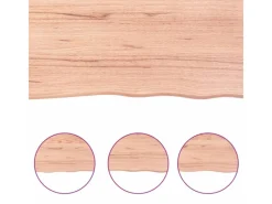 vidaXL Waschtischplatte Hellbraun 60x30x6 cm Massivholz Behandelt