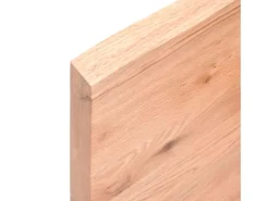 Best vidaXL Waschtischplatte Hellbraun 100x60x4 cm Massivholz Behandelt