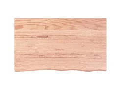 Best vidaXL Waschtischplatte Hellbraun 100x60x4 cm Massivholz Behandelt