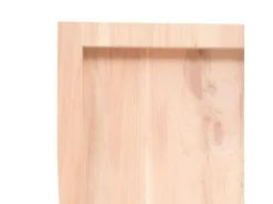 vidaXL Waschtischplatte 100x40x6 cm Massivholz Unbehandelt