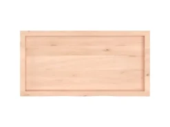 vidaXL Waschtischplatte 100x50x6 cm Massivholz Unbehandelt