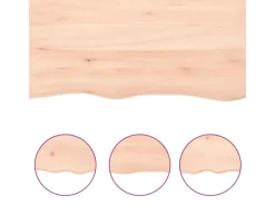 Outlet vidaXL Waschtischplatte 80x50x4 cm Massivholz Unbehandelt