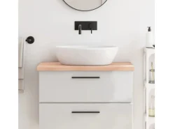 Outlet vidaXL Waschtischplatte 80x50x4 cm Massivholz Unbehandelt