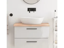 Outlet vidaXL Waschtischplatte 80x60x4 cm Massivholz Unbehandelt