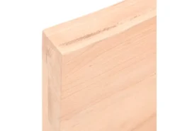 vidaXL Waschtischplatte 100x60x6 cm Massivholz Unbehandelt