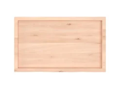 vidaXL Waschtischplatte 100x60x6 cm Massivholz Unbehandelt