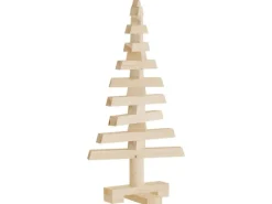 vidaXL Weihnachtsbaum Holz Zum Schmücken 60 cm Massivholz Kiefer