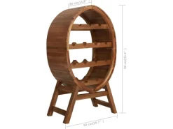 Best vidaXL Weinregal 13 Flaschen Akazienholz Massiv