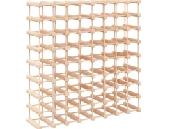 Online vidaXL Weinregal für 72 Flaschen 90,5x23x90,5 cm Massivholz Kiefer