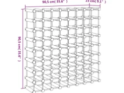 Online vidaXL Weinregal für 72 Flaschen 90,5x23x90,5 cm Massivholz Kiefer