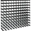 vidaXL Weinregal für 120 Flaschen Schwarz Massivholz Kiefer