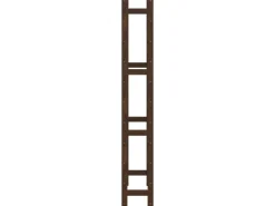 vidaXL Weinregal für 77 Flaschen Braun Massivholz Kiefer