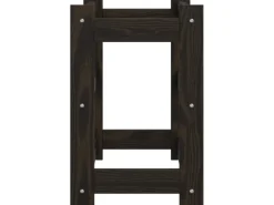 Best vidaXL Weinregal für 12 Flaschen Schwarz Massivholz Kiefer 43 x 25 x 38 cm