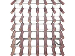 Discount vidaXL Weinregal für 42 Flaschen Braun Massivholz Kiefer 61 x 22,5 x 61 cm