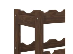 Discount vidaXL Weinregal für 20 Flaschen Braun Massivholz Kiefer 43 x 25 x 70 cm