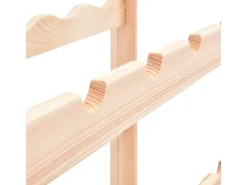 vidaXL Weinregal für 56 Flaschen Kiefernholz