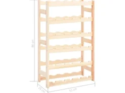 Discount vidaXL Weinregal für 30 Flaschen Kiefernholz