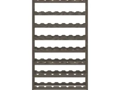 Discount vidaXL Weinregal für 56 Flaschen Grau Massivholz Kiefer