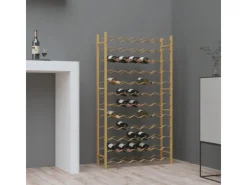 Online vidaXL Weinregal für 72 Flaschen Golden Metall
