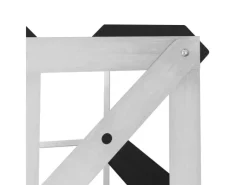 vidaXL Weinregal für 12 Flaschen Schwarz Massivholz Kiefer 32,5 x 22,5 x 32,5 cm