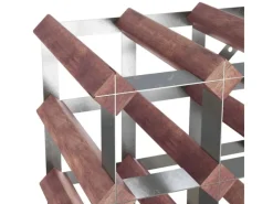 Sale vidaXL Weinregal für 72 Flaschen Braun Massivholz Kiefer