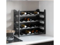 vidaXL Weinregal für 24 Flaschen PP Stapelbar