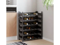 vidaXL Weinregal für 36 Flaschen PP Stapelbar
